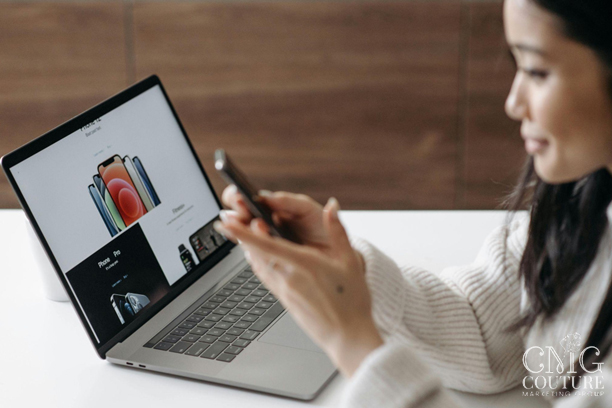 Insights 31 User browsing a modern website on laptop and phone